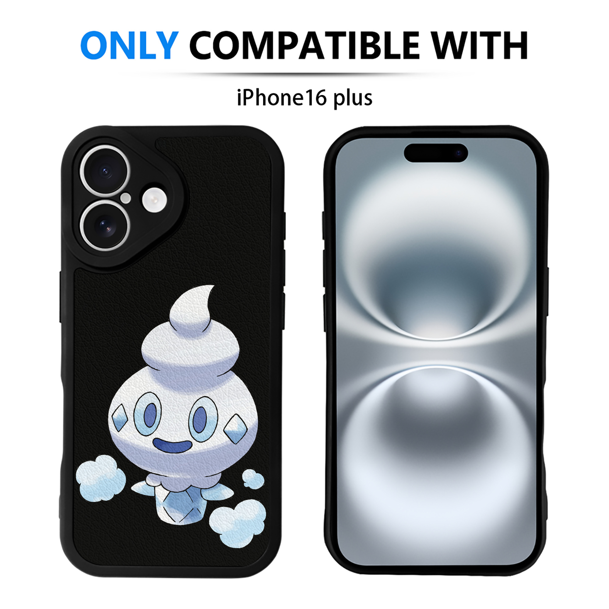 （画像用） ポケットモンスター Pokémon 【iPhone 16シリーズ対応】シリコンスマホケース（レザー調） 材質：シリコン